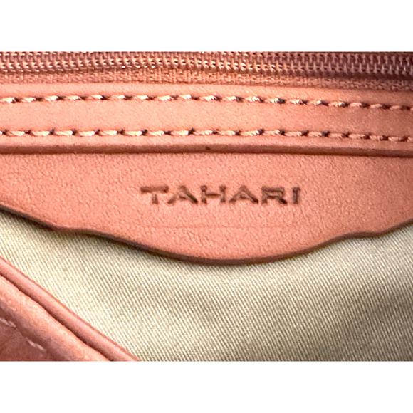 Tahari Bucket Handbag Women’s Tahari Leather Crossbody Bucket Shoulder Handbag - Picture 15 of 16